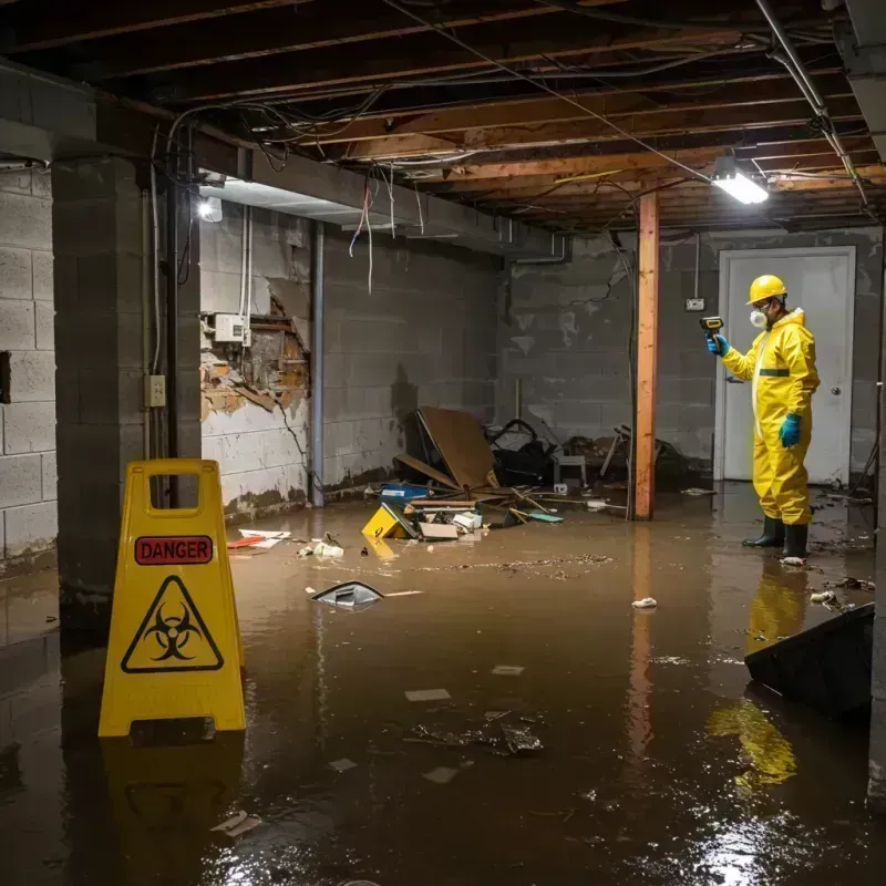 Flooded Basement Electrical Hazard in Florence County, SC Property